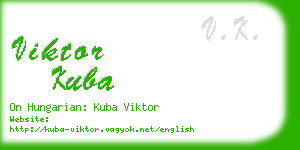 viktor kuba business card